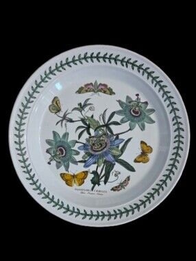 NWOT Portmeirion Botanic Garden Passion Flower Deep Platter